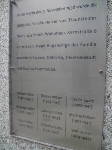 Holzers plaque